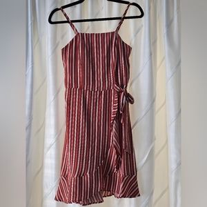 Xhilaration Dress Rust Color Stripe
